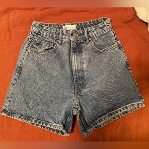 Zara Mom Fit Jean Shorts